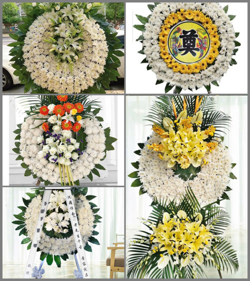 山西晋城泽州县山河镇东黄头村花圈速递